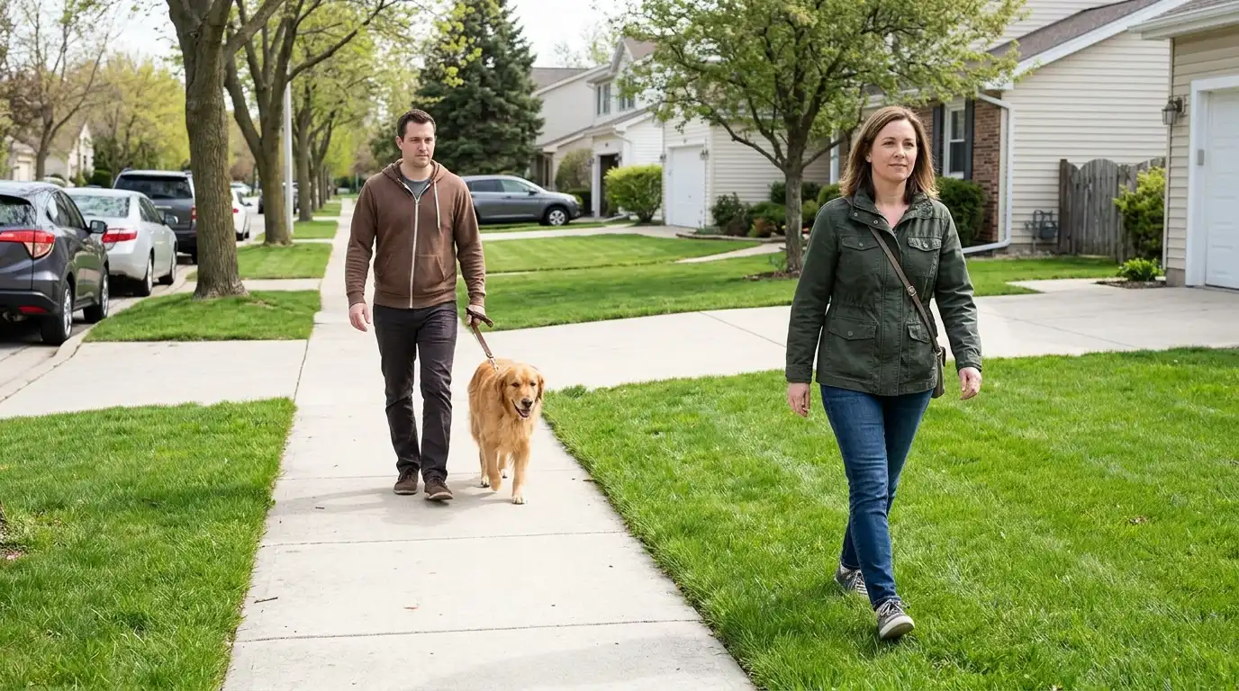 Pedestrian walking